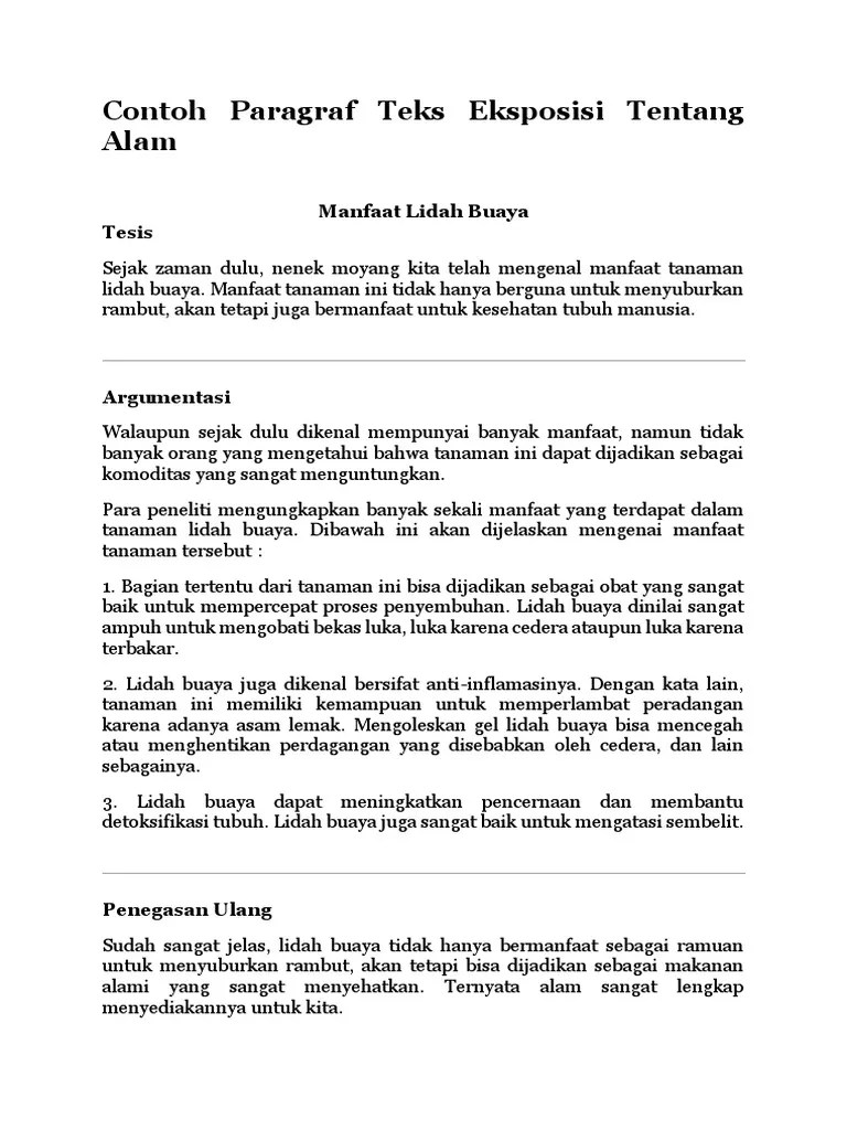 Contoh Paragraf Deduktif Eksposisi - Contoh Surat