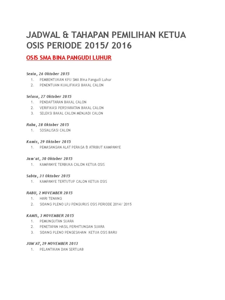 Pertanyaan Dan Jawaban Calon Ketua Osis - Kumpulan Contoh Surat dan Soal  Terlengkap