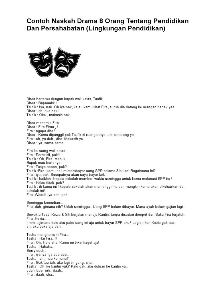 15+ Contoh Naskah Drama Yang Mendidik