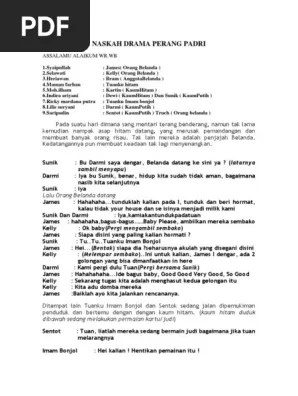 Contoh Naskah Drama Eropa - Contoh Surat