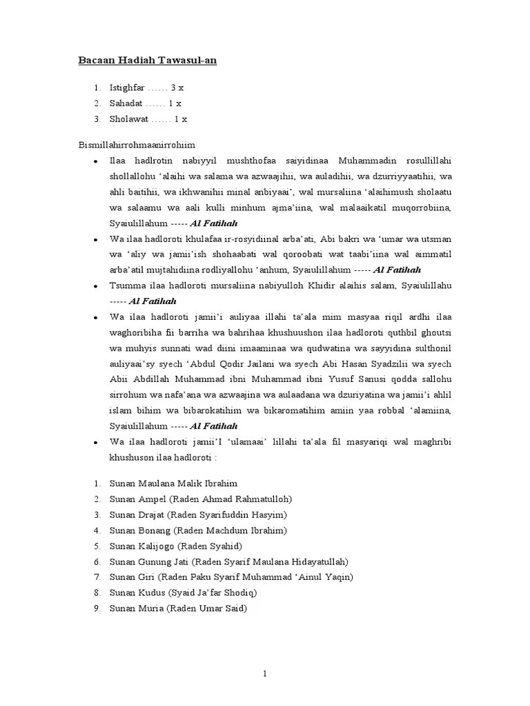 Tawassul Lengkap - Updated Tawasul Lengkap Pc Android App Mod Download 2021