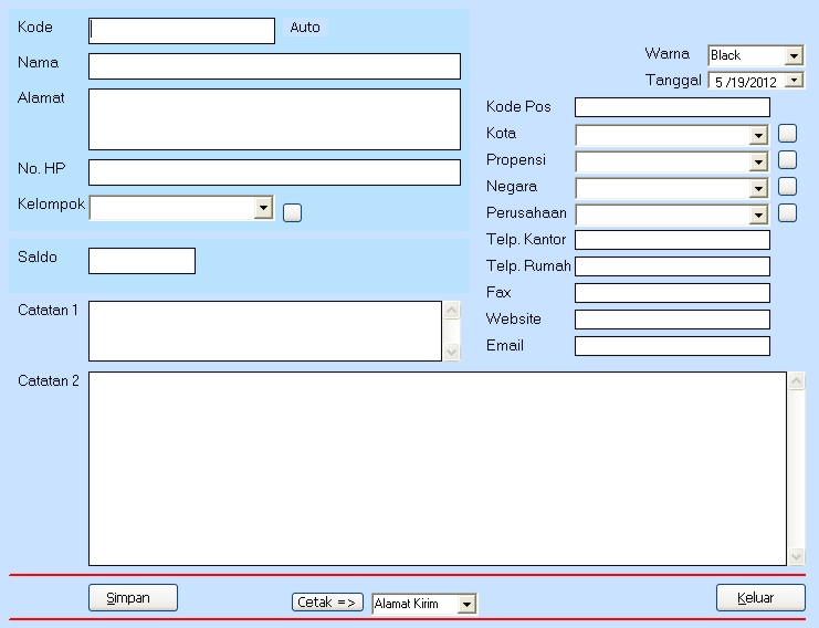 APLIKASI DATABASE PELANGGAN