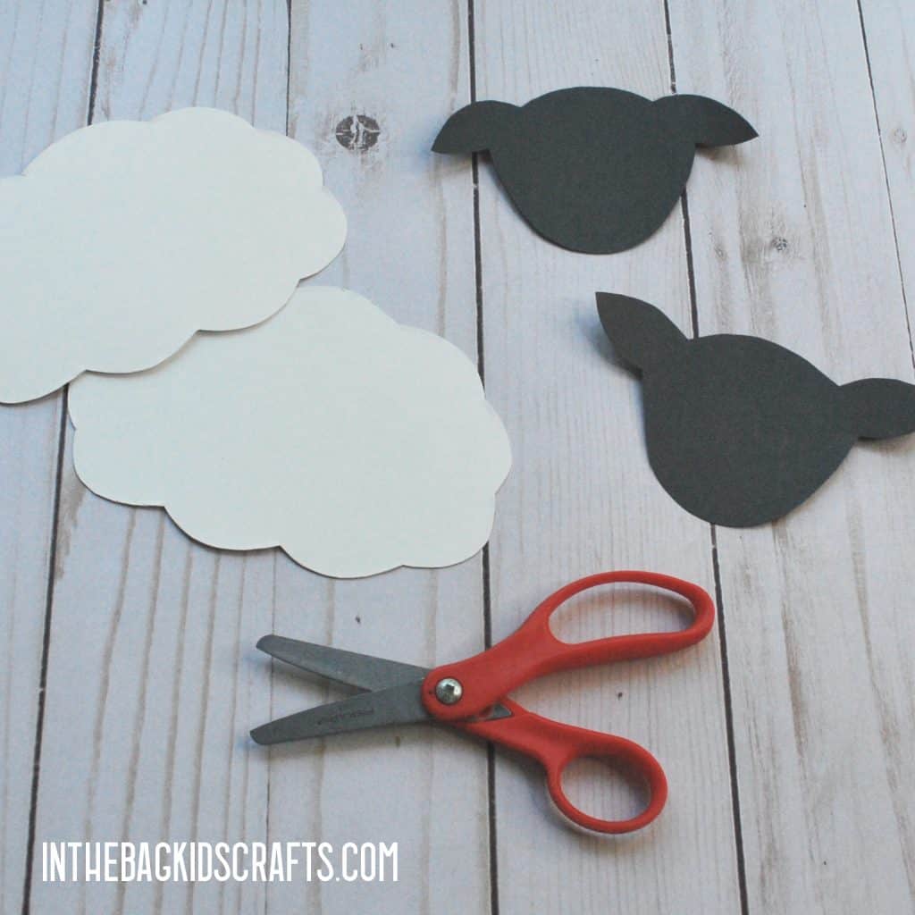 Sheep face template ears cut out printable head related coloring. Easy Sheep Craft For Kids In The Bag Kids Crafts
