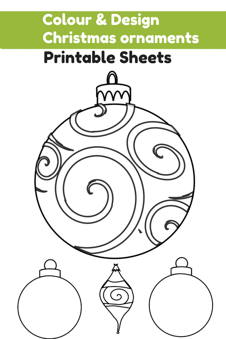 6 Christmas Ornament Coloring Pages for Kids parents.com