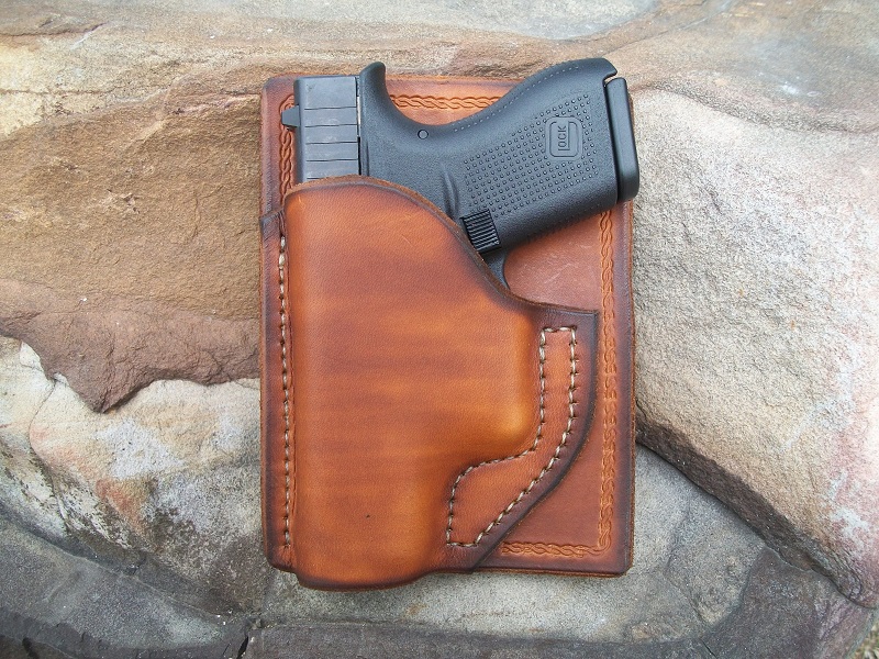 custom leather Pocket Holster Glock 43