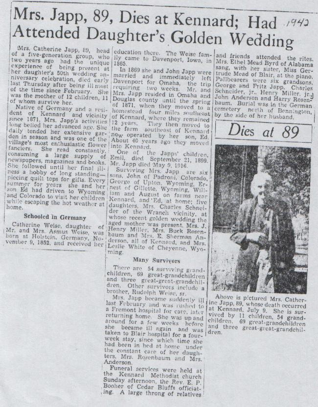 Marlatt blog newspaper obituary