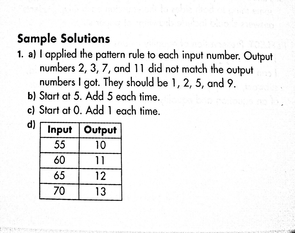 Pattern Rule for 5, 10, 15, 30, 45, 50