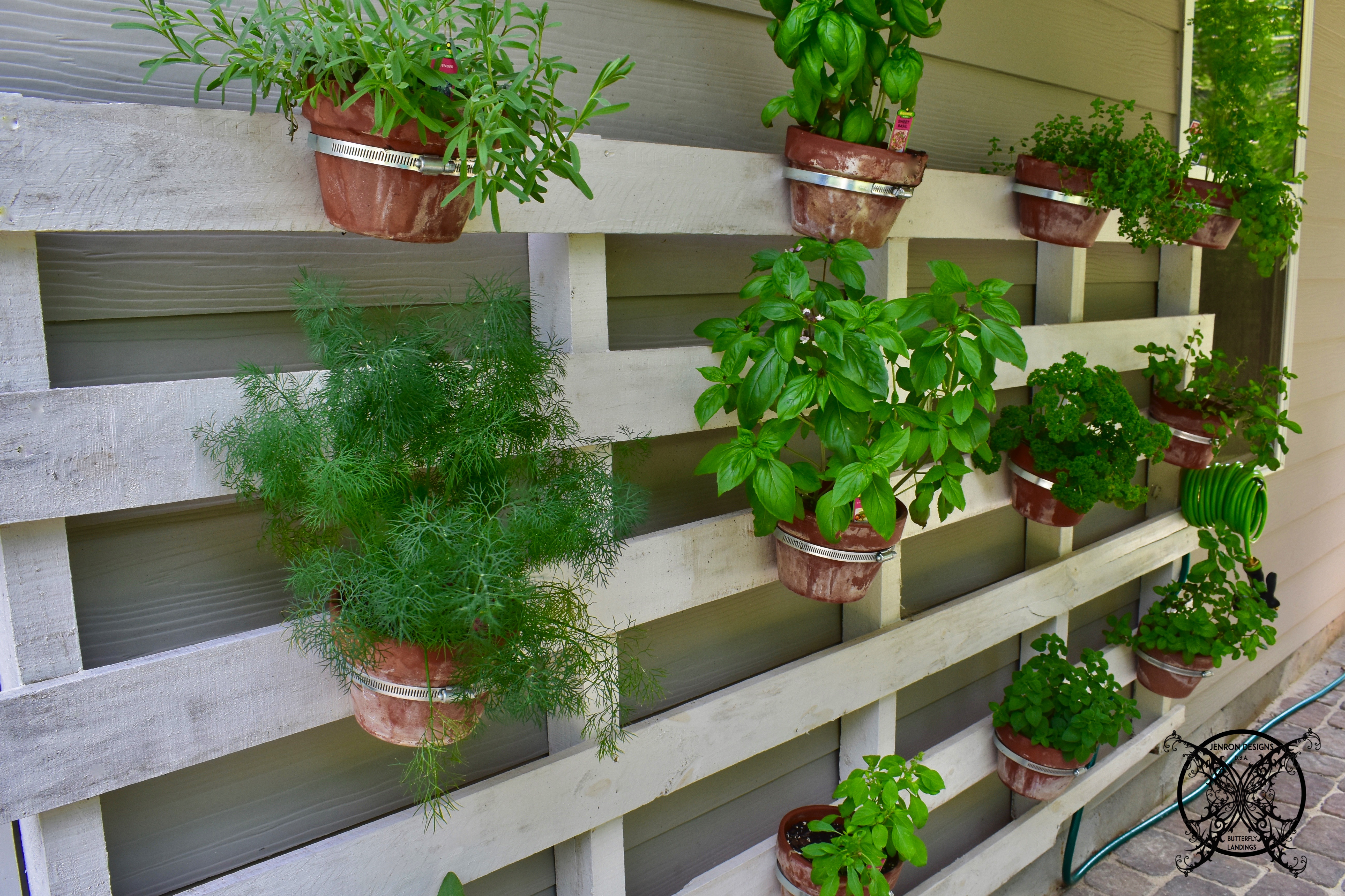 Vertical Pallet Herb Garden JENRON DESIGNS