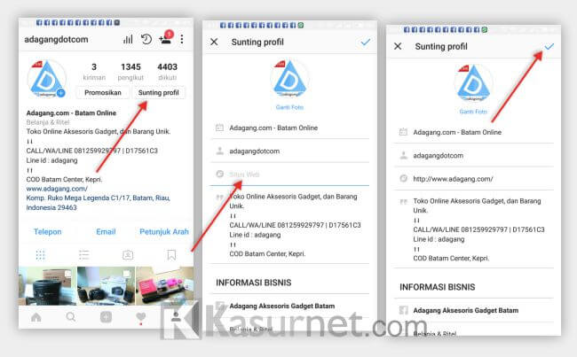 Cara Menambahkan Link di Bio Instagram