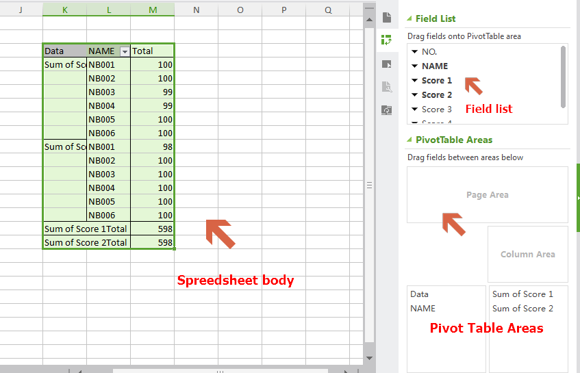 How to make a PivotTable in WPS Spreadsheets