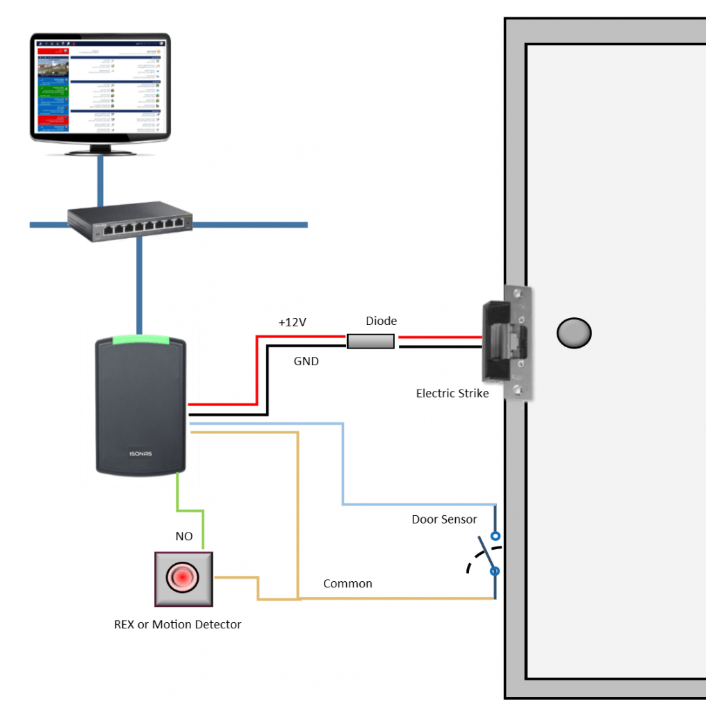 Schematic Electric Door Strike Wiring Diagram