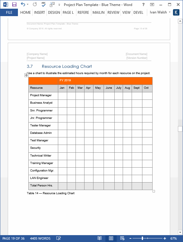 Project Plan Template Download MS Word & Excel forms, spreadsheets