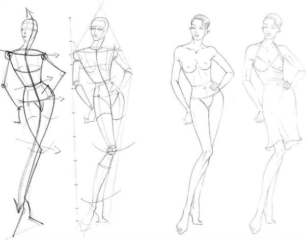 как рисовать человека для дизайна одежды
