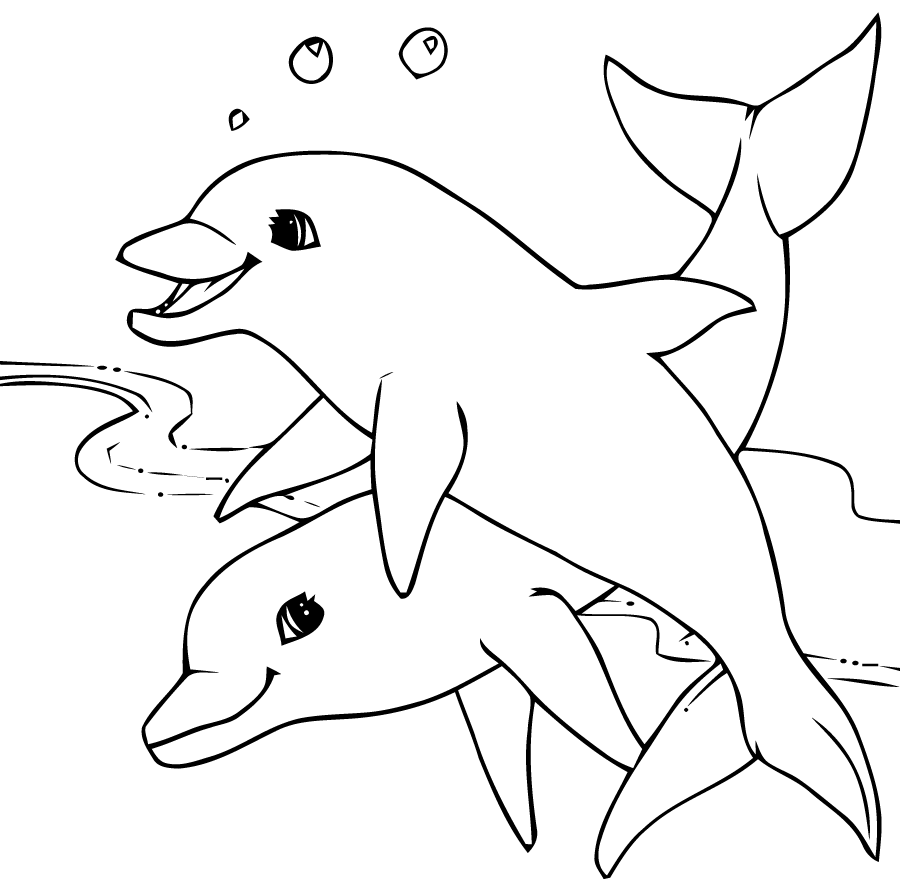 146 dessins de coloriage dauphin à imprimer sur Page 1