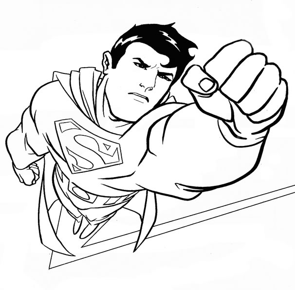71 dessins de coloriage superman à imprimer sur Page 1