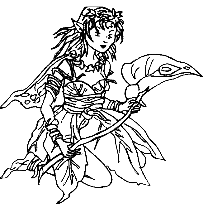 70 dessins de coloriage elfes à imprimer sur Page 8