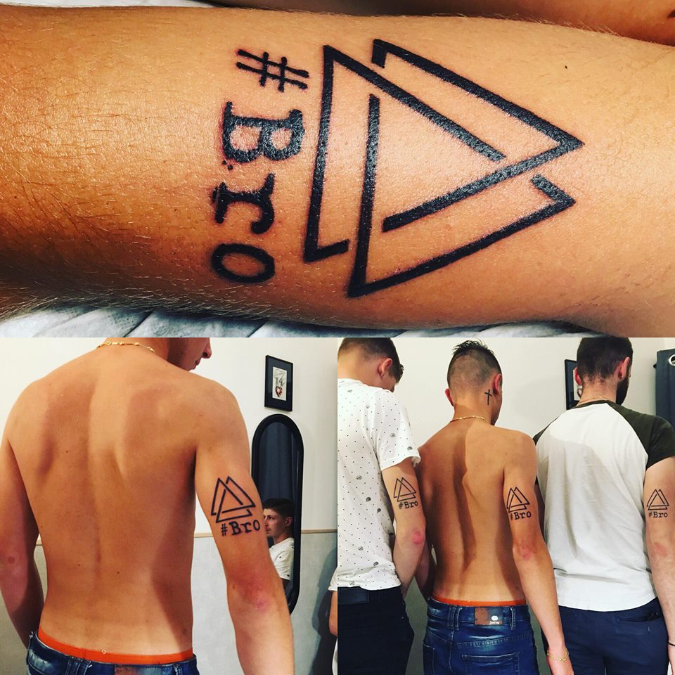 Tattoo Triangle Infini Sur Bras Lalite Ink