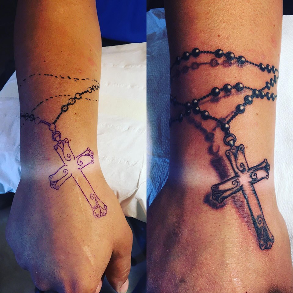Tattoo Chapelet Sur Poignet Lalite Ink