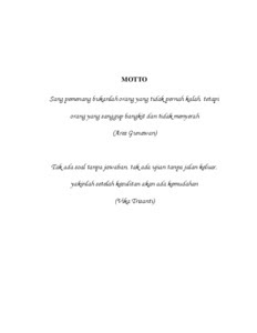 Maybe you would like to learn more about one of these? 19 Motto Dalam Bahasa Inggris Untuk Skripsi