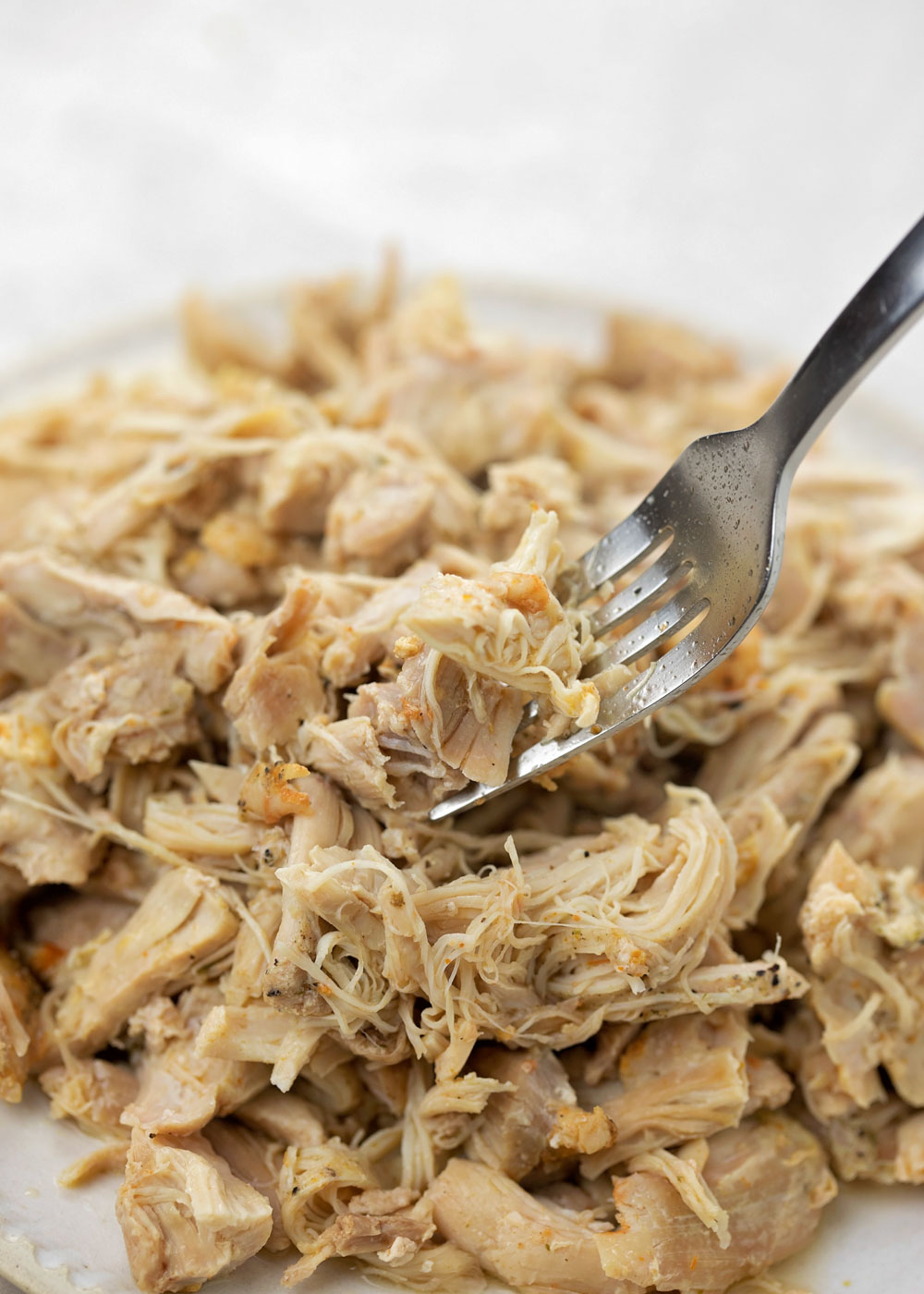 It's okay if the sides overlap a little bit. Instant Pot Shredded Chicken - Life Made Simple