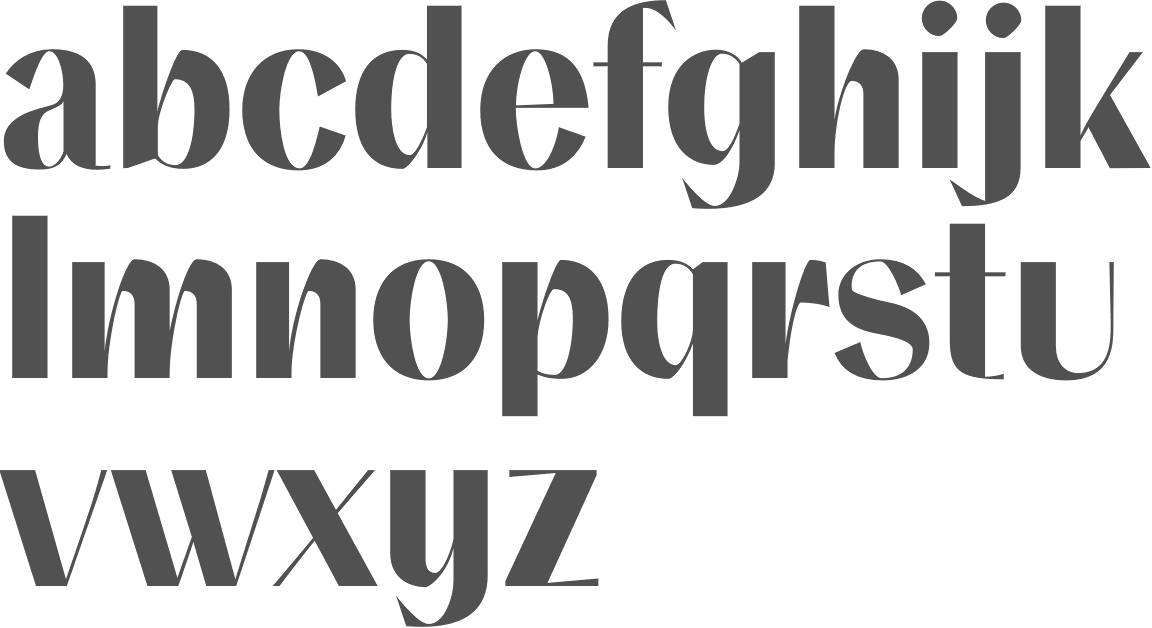 MyFonts High contrast typefaces
