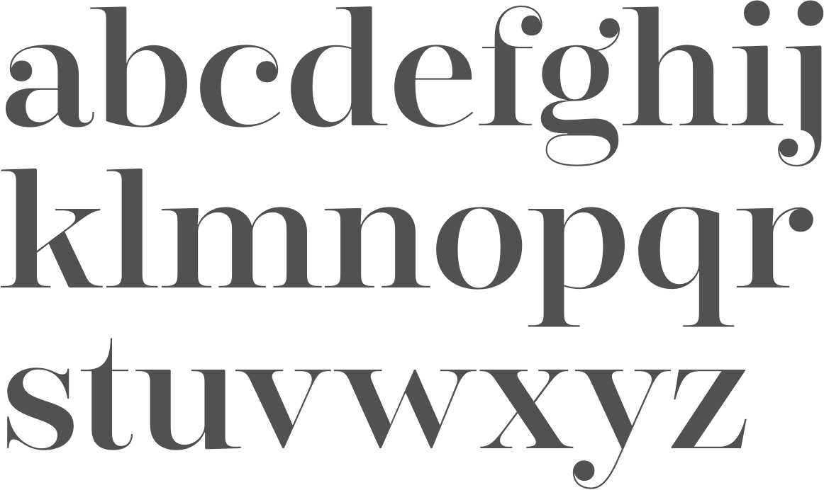 MyFonts High contrast typefaces