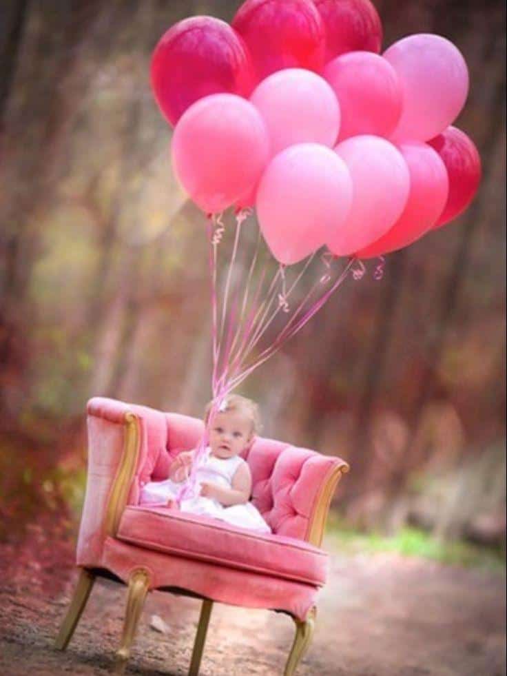 22 Fun Ideas For Your Baby Girl's First Birthday Photo Shoot