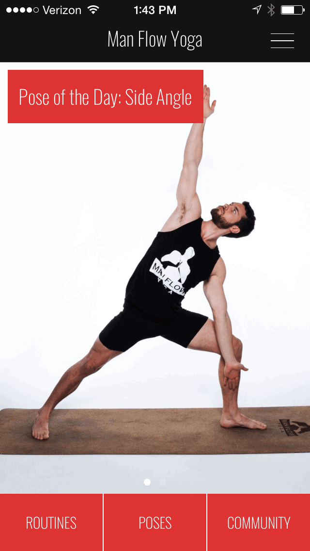 The Man Flow Yoga iOS App Tutorial Man Flow Yoga