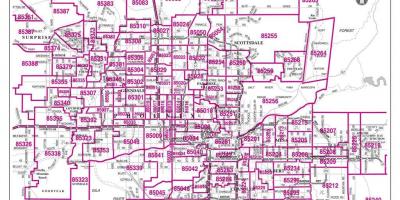 Phoenix Metro Zip Code Map | Minimalis
