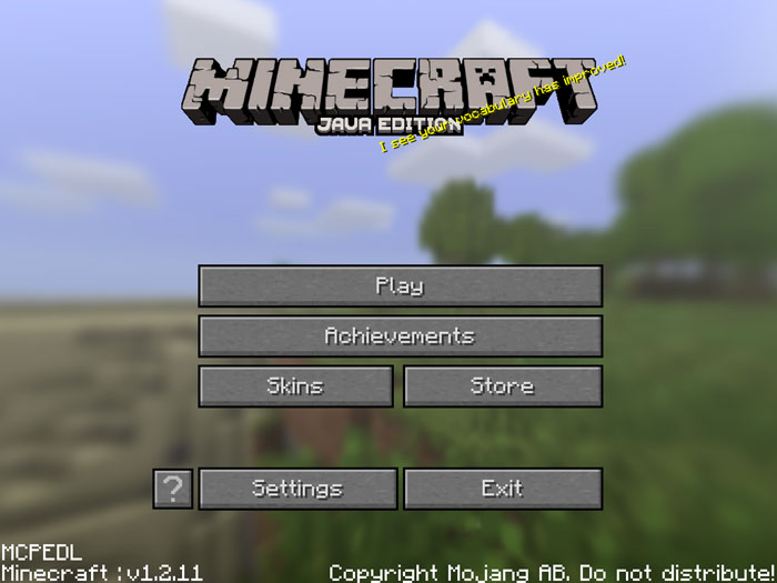 JAVA Classic GUI Resource Pack Minecraft PE Texture Packs