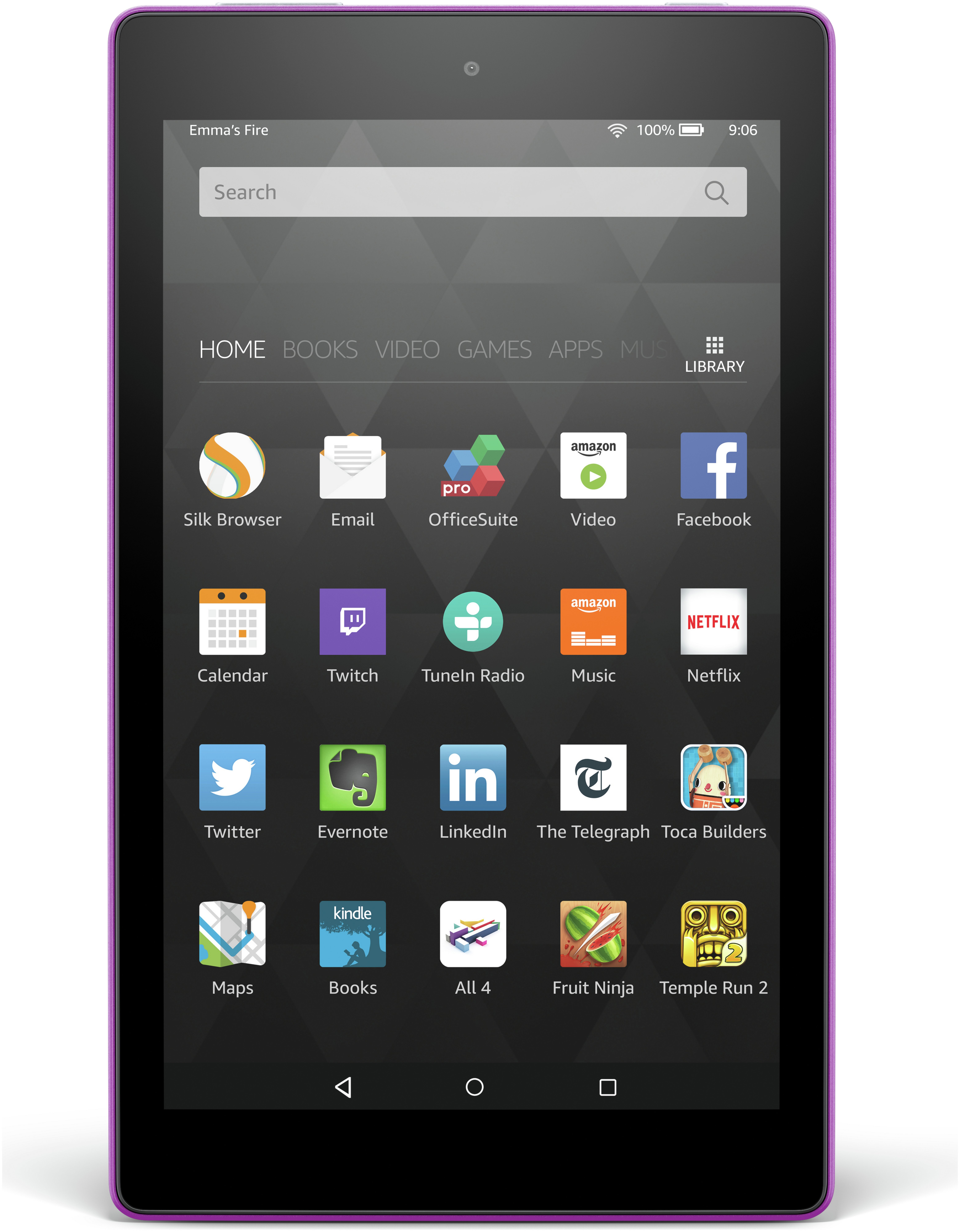 Amazon Fire HD 8 16GB Tablet Magenta.