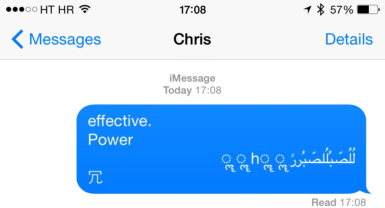 Unsurprisingly, iPhone Messages bug crashes iPad, Mac