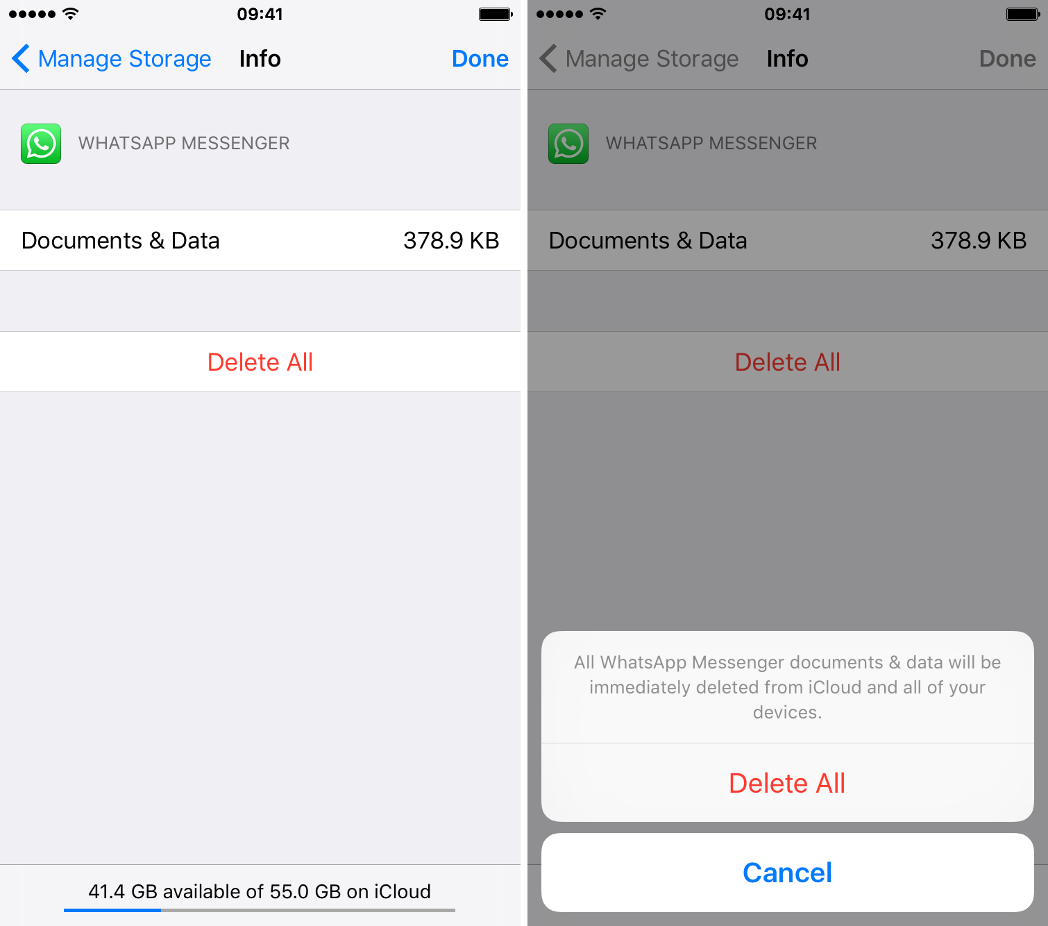 How to delete documents and data from iCloud