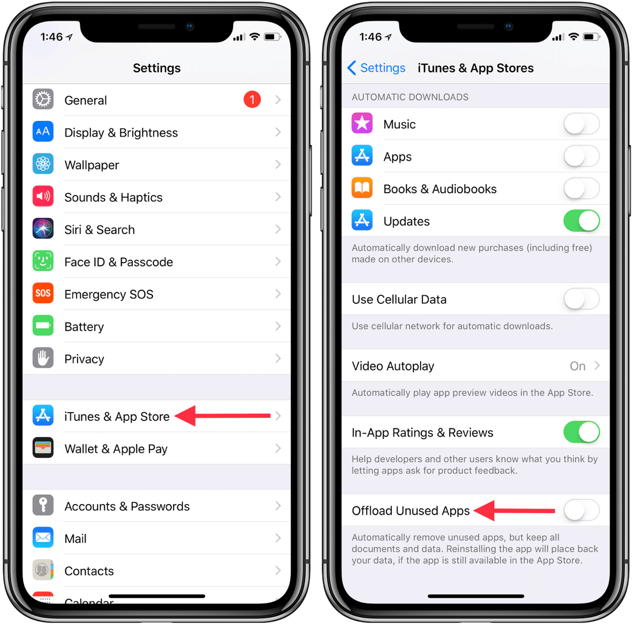 How to automatically offload unused apps on iOS to regain