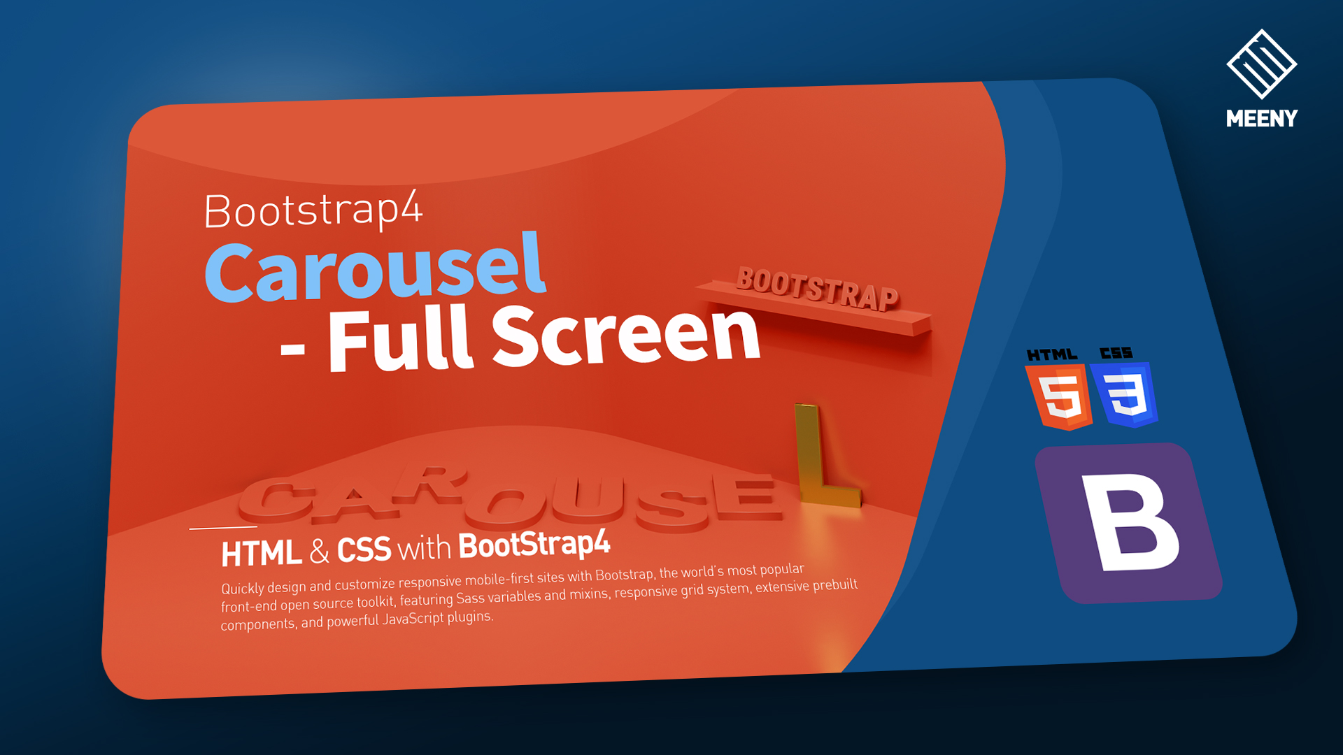 Bootstrap Carousel full screen Meeny