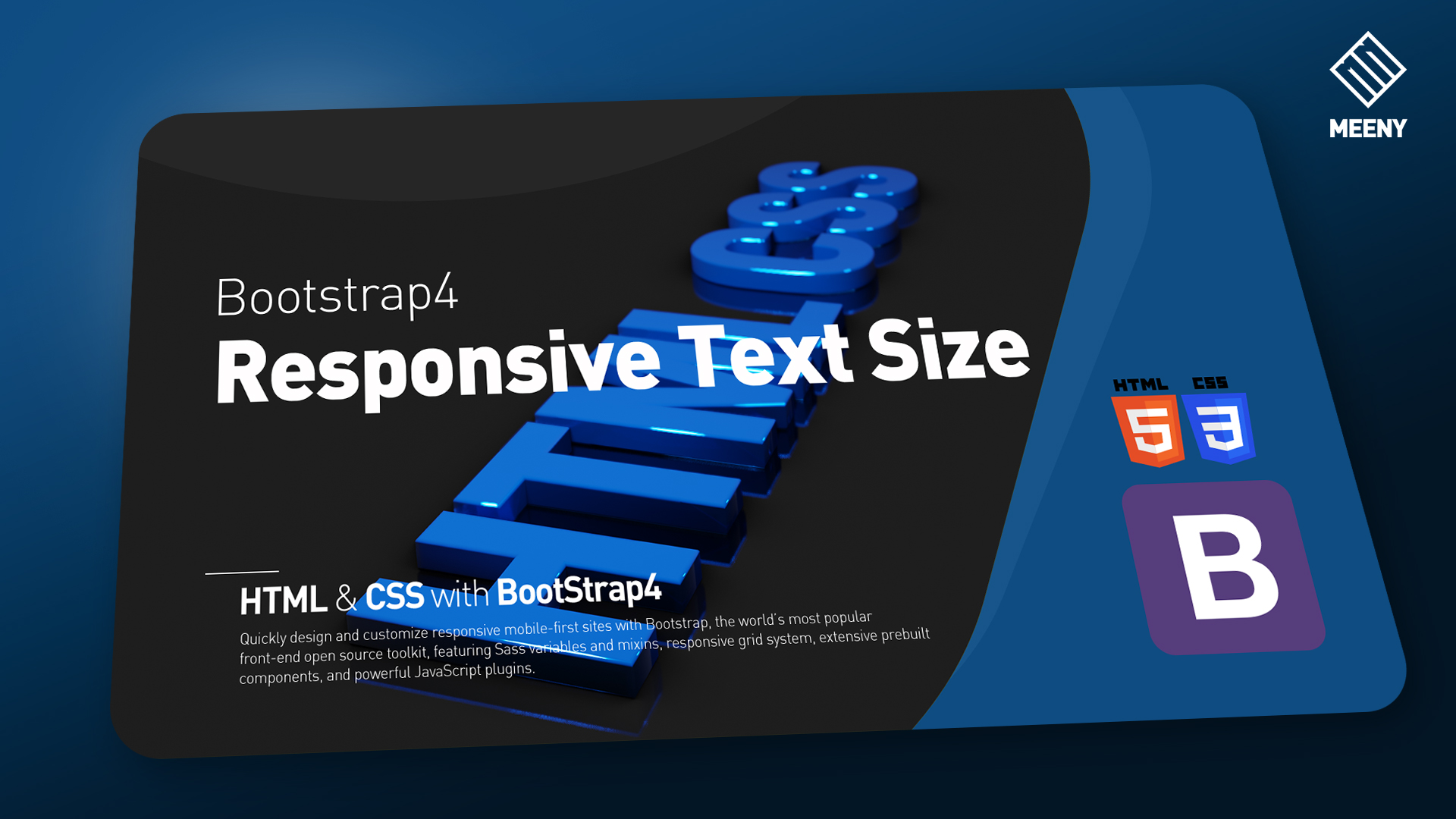 Bootstrap Responsive Font Sizes Meeny