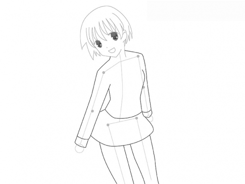 как красиво нарисовать лежащую девушку