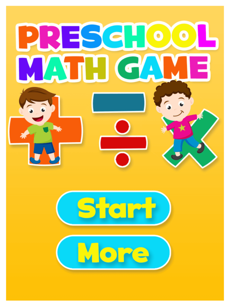 Preschool Maths Game Speed Maths Test mFinity InfoTech