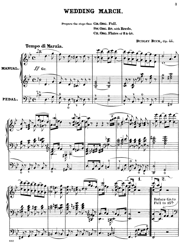 Wedding March, by Dudley Buck, Order Online