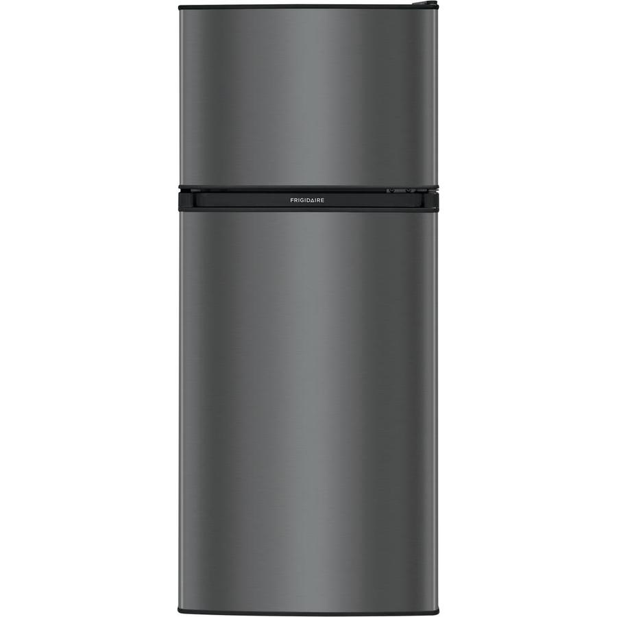 Frigidaire 4 5 Cu Ft Freestanding Mini Fridge Freezer Compartment Black Stainless Steel In The Fridges Department At Lowes Com