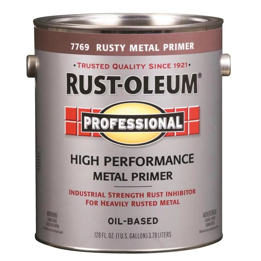 Rust Oleum Professional Oil Based Flat Rusty Metal Interior Exterior Industrial Enamel Paint 1 Gallon In The Department At Lowes Com
