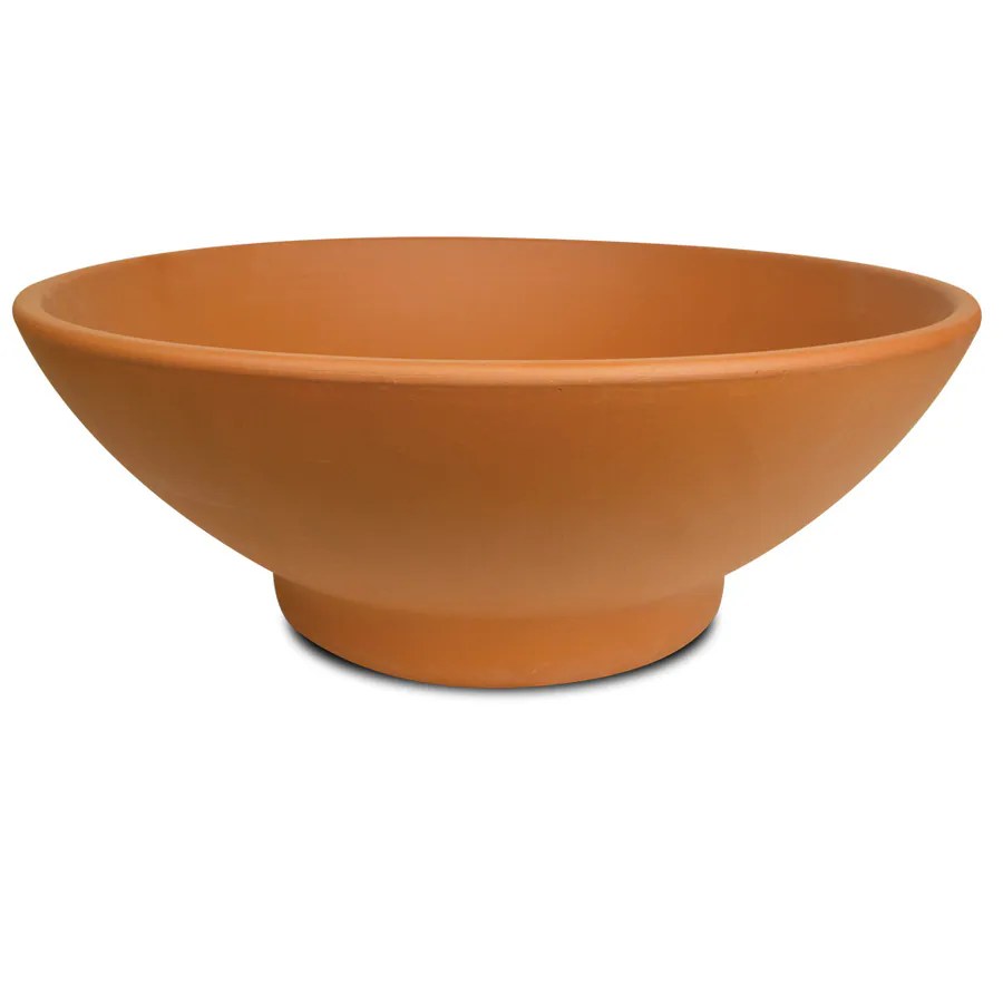 Shop Pennington 12.21in x 5.12in Terra Cotta Clay Bowl