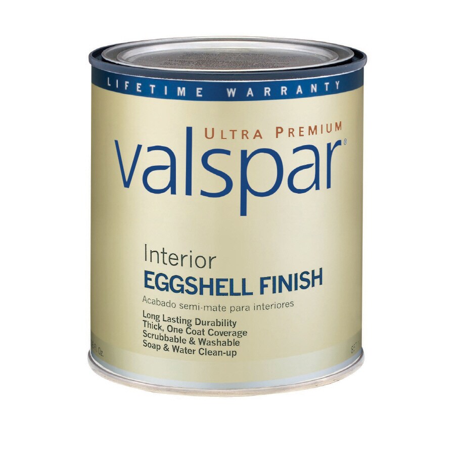 Valspar Ultra Premium 1 Quart Interior Eggshell White Latex Base Paint In The Department At Lowes Com