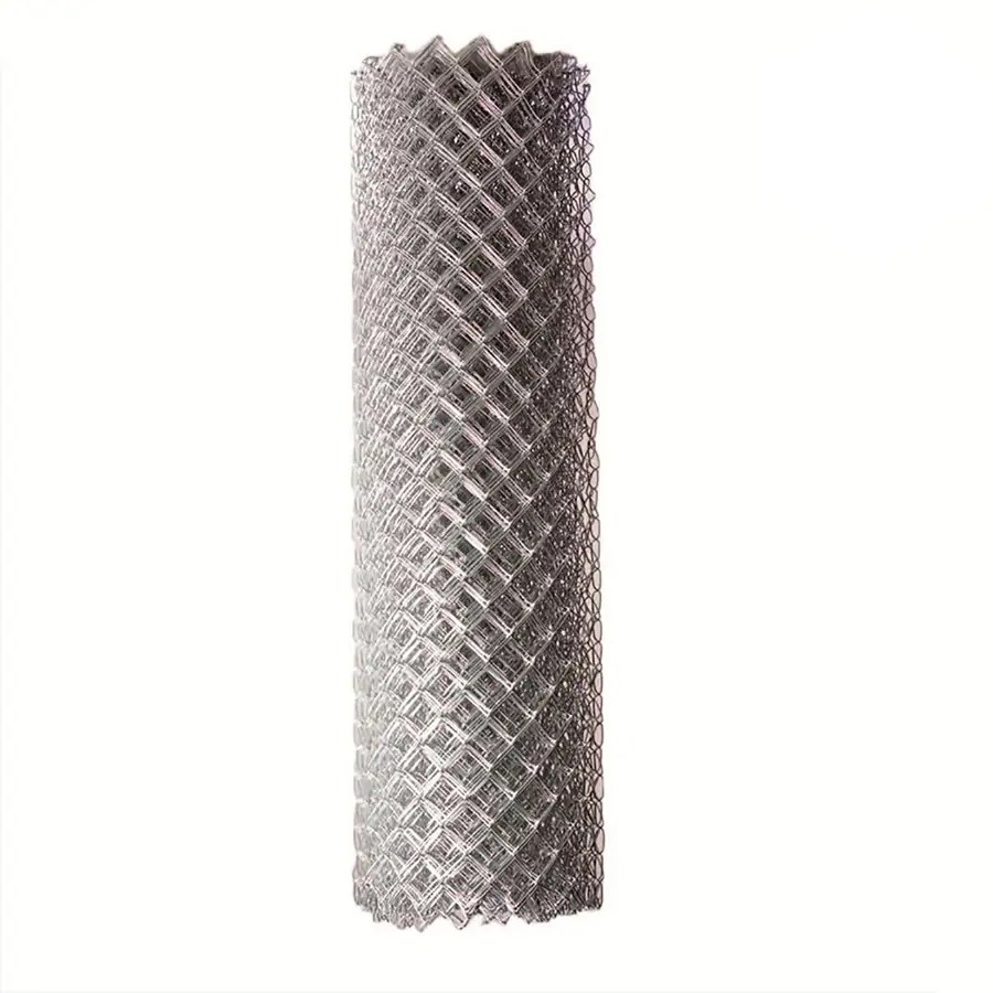 4 Ft H X 50 L 11 5 Gauge Galvanized Steel Chain Link Fence Fabric In The Department At Lowes Com
