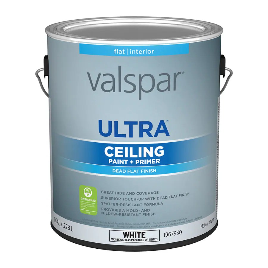 Valspar Ultra Flat Ceiling White Tintable Interior Paint 1 Gallon In The Department At Lowes Com
