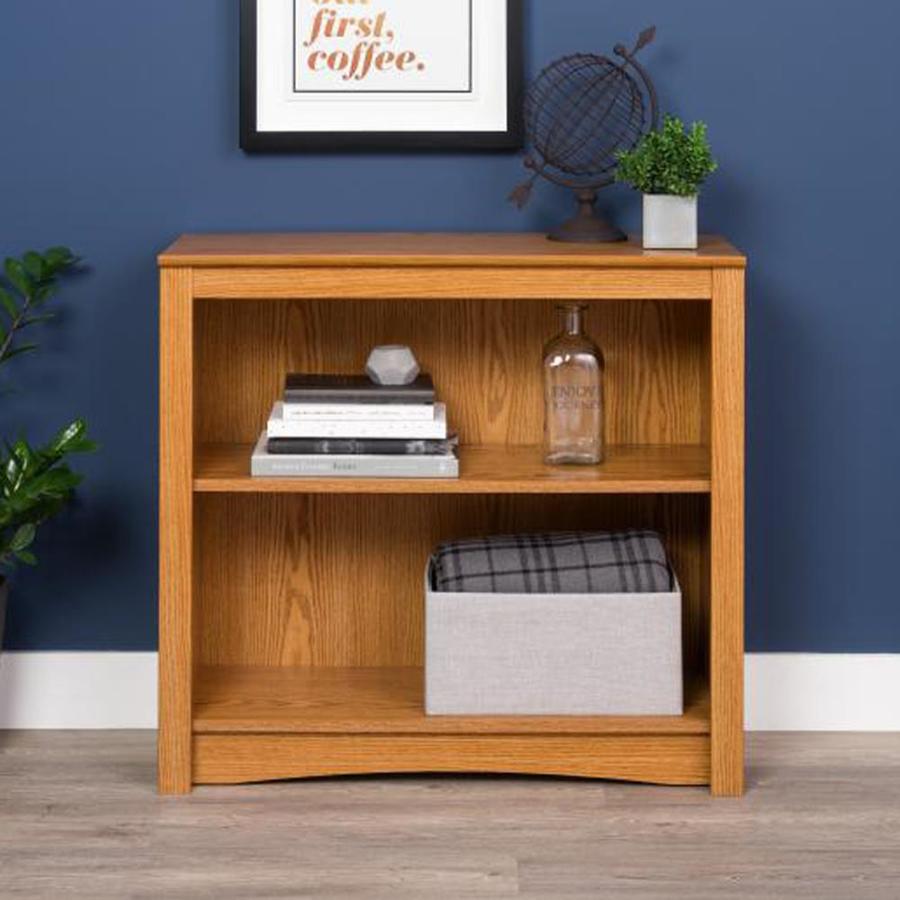 Prepac Oak 2 Shelf Bookcase In The Bookcases Department At Lowes Com