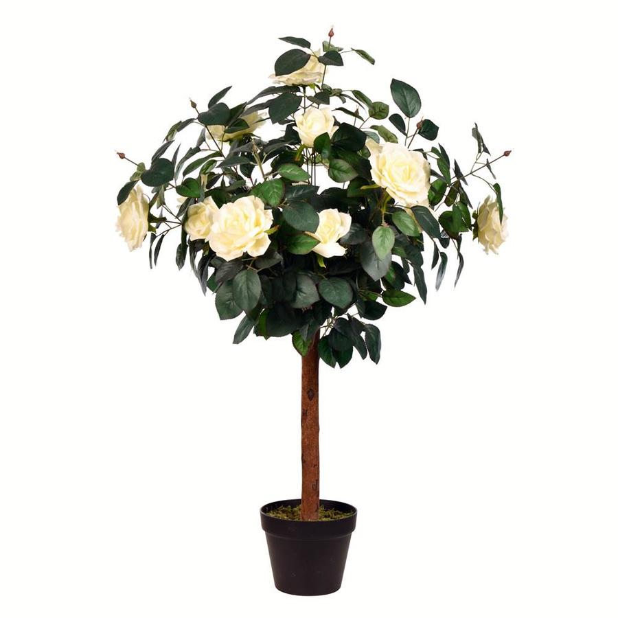 Vickerman Vickerman 3ft Artificial Potted White Rose Tree