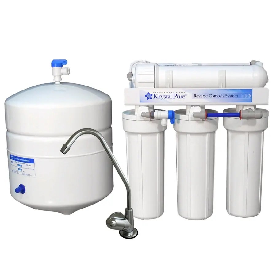 Krystal Pure Triple Stage Reverse Osmosis Filtration Under Sink Water System In The Systems Department At Lowes Com