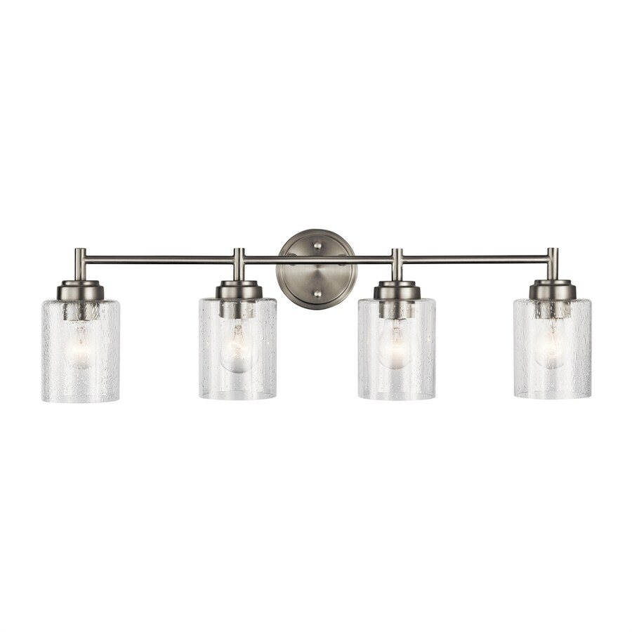 Kichler Winslow 4 Light Nickel Transitional Vanity Light In The Vanity Lights Department At Lowes Com