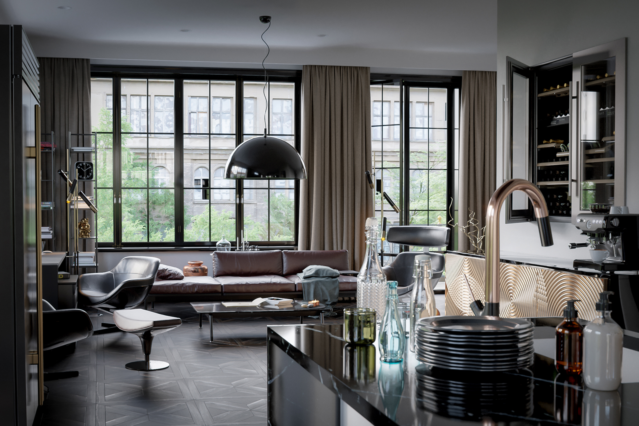 Swedish Modern Home Shining with Stunning Lighting Designs